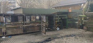 На Грінченка у Львові горів майданчик для відходів: причини з’ясовує поліція