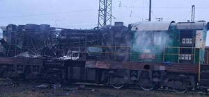 Военные РФ ударили по локомотиву в Харьковской области