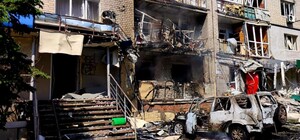 В Павлограде после вражеского удара вспыхнул пожар и повреждена многоэтажка