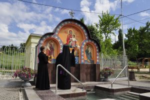 Церемонию освящения иконы провел владыка Онуфрий. Фото с сайта Харьковского горсовета.