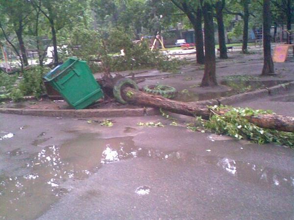 В целом город справился со стихией, но теперь необходимо привести его в порядок.  Фото с сайта "ХарьковФорум".