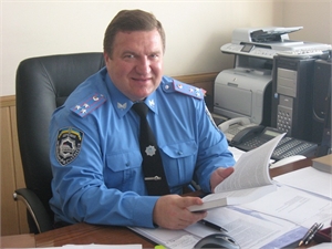 Игорь Иванович Швыдкий уже больше не руководит областными гоавтоинспекторами. Фото Надежды Шостак.