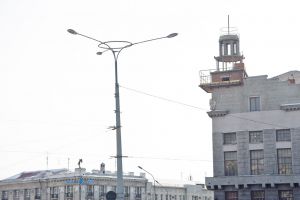 Длина флагштока составит 6 метров, размеры площадки ротонды - 5 на 5 метров. Фото с сайта Харьковского горсовета.