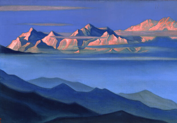 Лучше гор могут быть только... горы. Иллюстрация Н. Рериха ''Канченджанга утром''.
