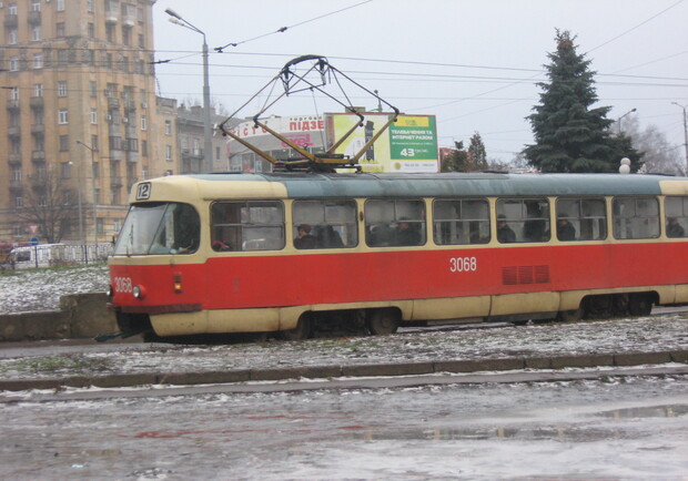 На Московском проспекте стоят трамваи. Фото из архива "КП".