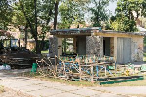В городе реконструируют детский парк. Фото с сайта Харьковского горсовета.