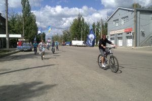 В городе состоялся велопробег. Фото с сайта Харьковского горсовета.