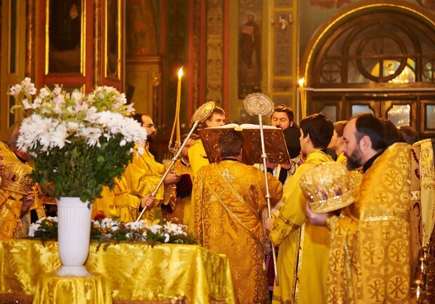 В Благовещенском соборе прошел благодарственный молебен. Фото с официального сайта Харьковского горсовета.