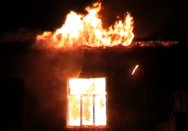 У пострадавшего сгорел дом. Фото с сайта ГТУ МЧС Украины в Харьковской области.