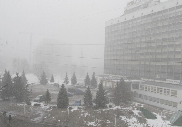Сегодня Харьков завалит снегом. Фото "В городе".