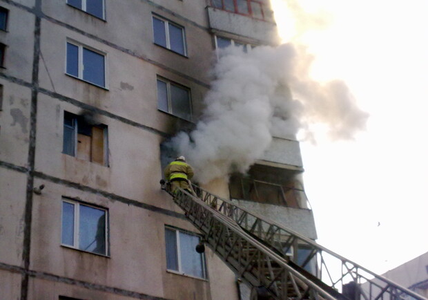 Причины возникновения пожара устанавливаются. Фото с сайта ГТУ МЧС Украины в Харьковской области.