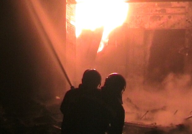 Пожар на производственный процесс не повлиял. Фото с сайта ГТУ МЧС Украины в Харьковской области.