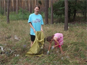 Анна Геращенко вдохновила на сбор мусора всю округу. Фото: архив Анны Геращенко.