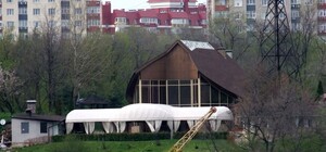 Пруд в центре Донецка осушили ради строительства 