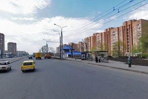 Движение транспорта по проспекту Гагарина ограничено. Фото с сайта Харьковского горсовета.