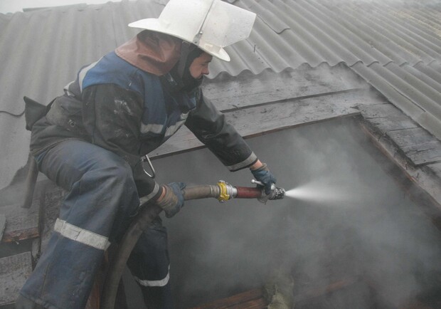 На Харьковщине на пожаре погибла женщина. Фото с сайта ГУ ГСЧС Украины в Харьковской области.