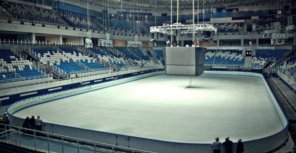 Залить арену льдом, установить светильники , смонтировать табло - и Ледовый дворец готов!