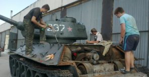 Реставрация танка Т-34 уже закончена
