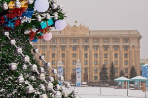 Из-за открытия главной елки Харькова движение будет затруднено. Фото с сайта городского совета. 