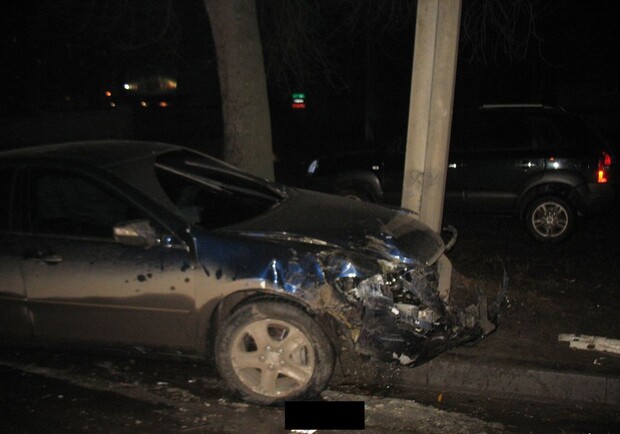 Авария случилась вчера вечером. Фото с сайта ГАИ ГУМВД Украины в Харьковской области.