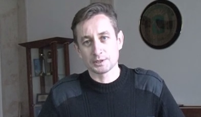 Сергей Жадан. Кадр из видео. 