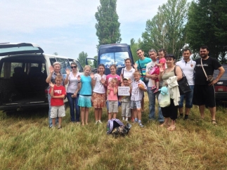 Первые беженцы уже прибыли в Харьковскую область. Фото с сайта vesti.ua.
