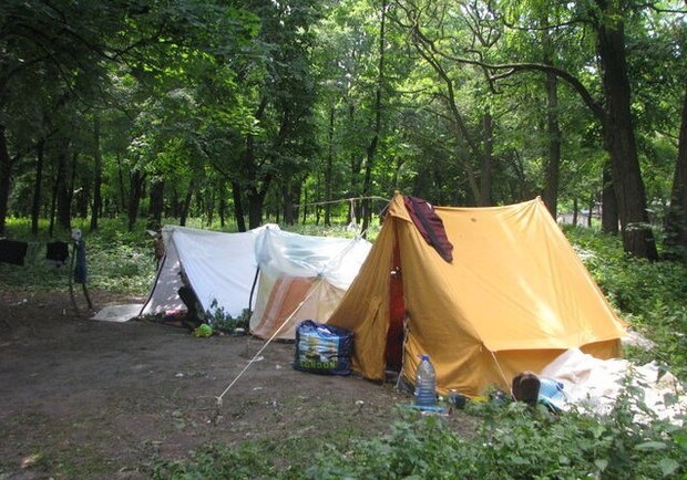 Палаточный лагерь свернули. Фото Сегодня.
