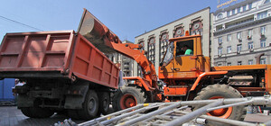 В центре города снесли еще одну палатку активистов