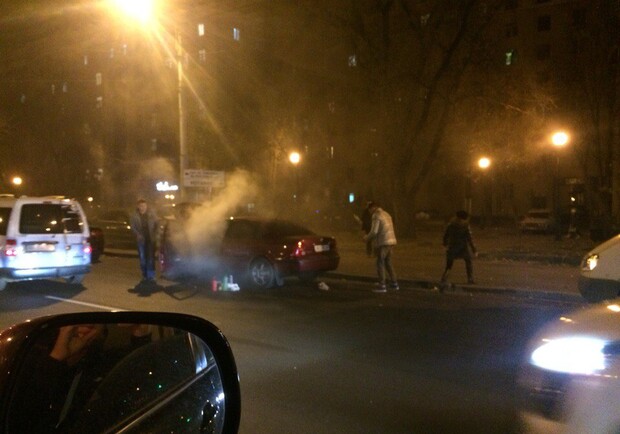 Новость - События - На Московском проспекте на ходу загорелась иномарка