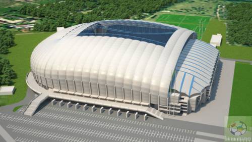 Стадион в Познани напоминает инопланетный корабль. Фото с сайта 2012ua.net.ua