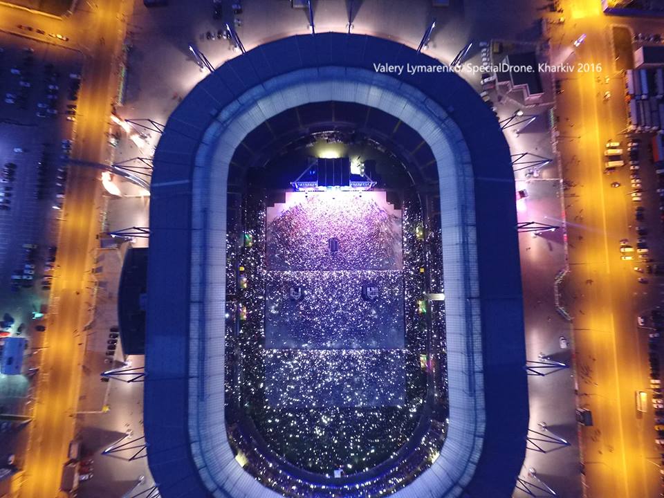 Новость - События - Концерт Океана Эльзы в Харькове с воздуха: впечатляющие фото