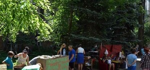 В центре Одессы переселенцы силой заняли недостроенное здание