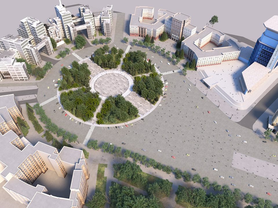 Новость - Транспорт и инфраструктура - В горсовете показали, как будет выглядеть сквер на площади Свободы (фото)
