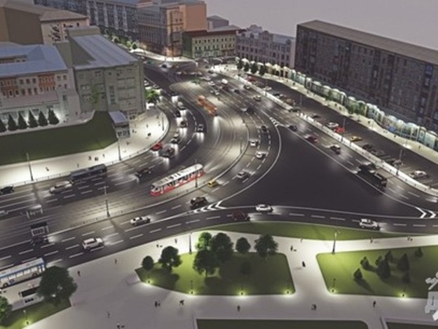 Визуализация реконструкции Павловской площади