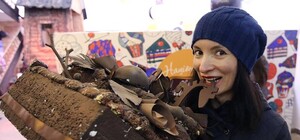 Шоколадна колія, 5-метровий млин і гігантські цукерки: як у Львові пройшло Свято шоколаду