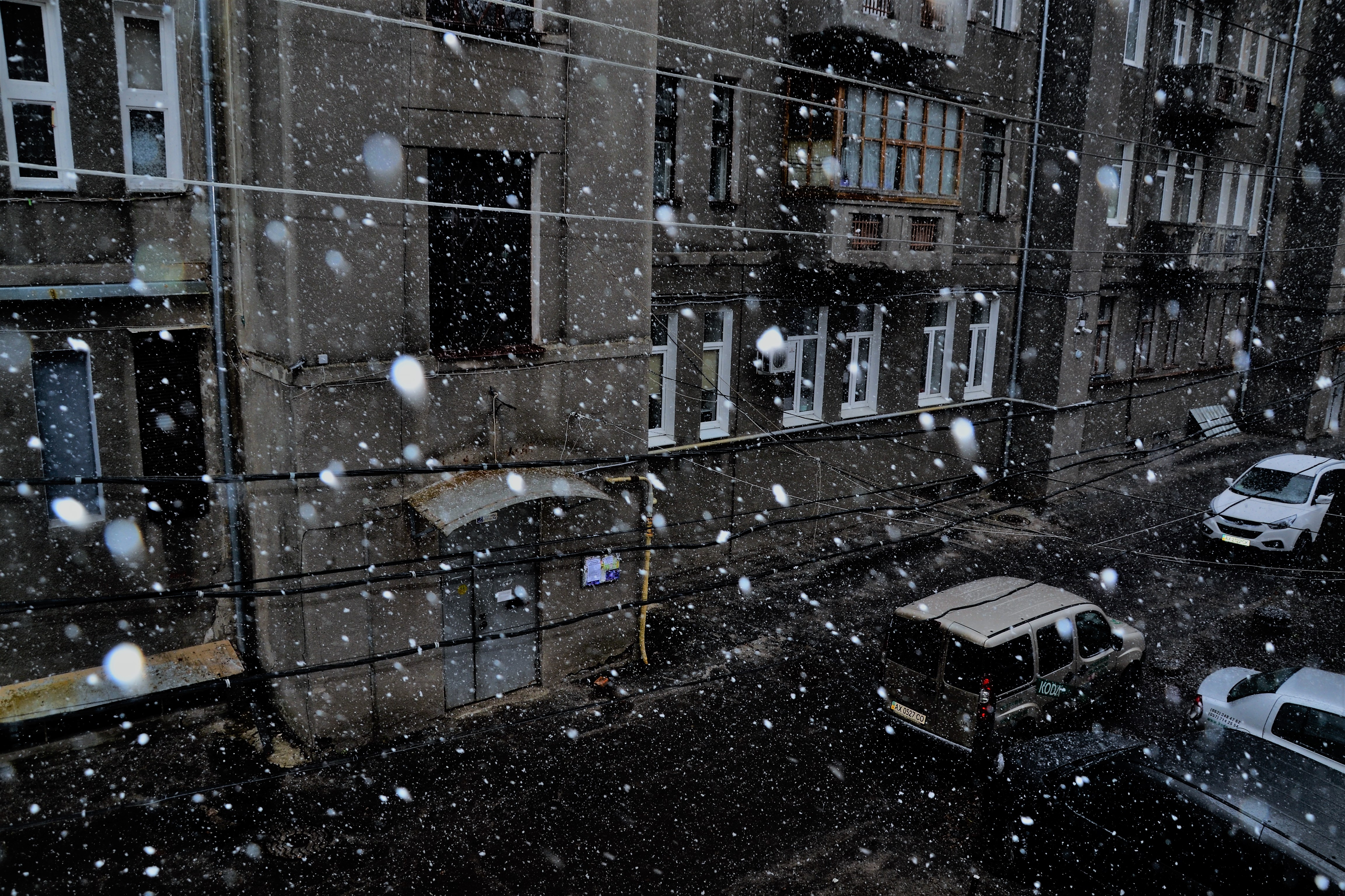 Новость - События - Доставай лыжи: в Харькове снова пошел снег