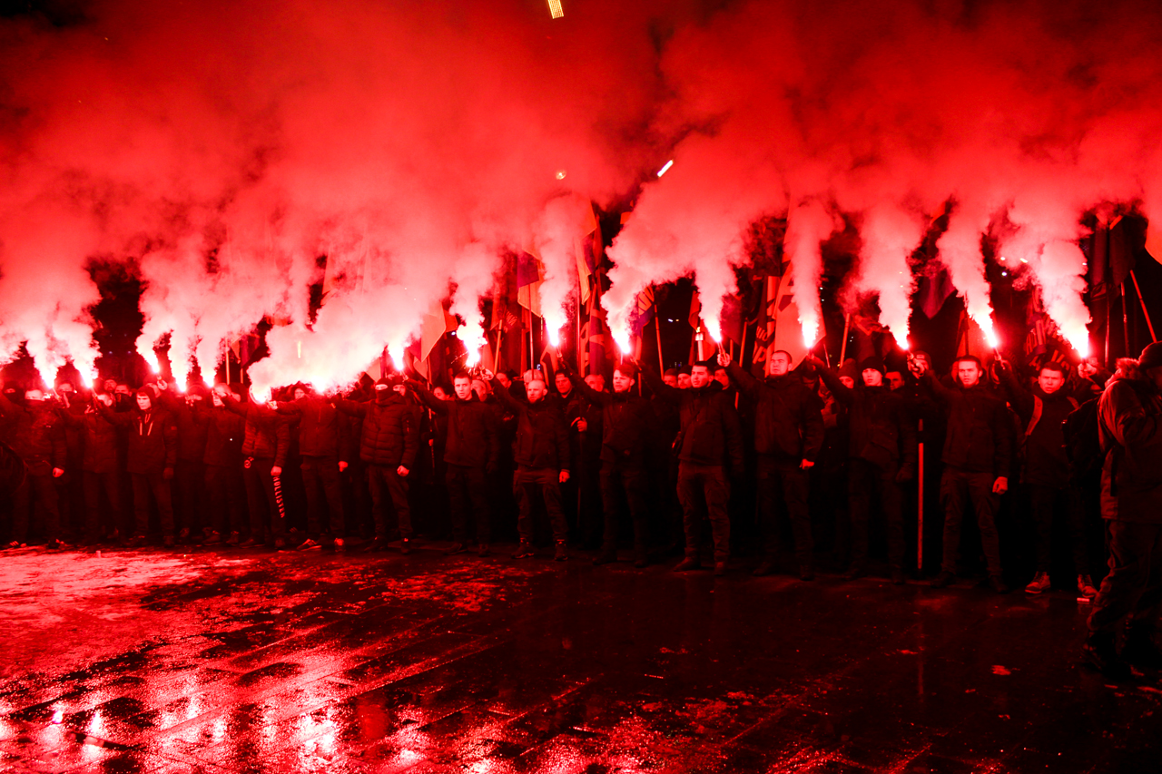 Факельное шествие в Харькове. Фото: Андрей Азаров