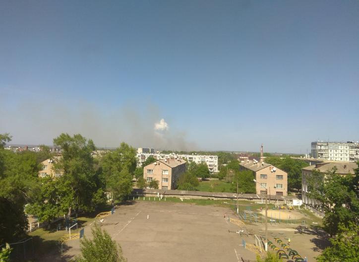 Взрывы в Балаклее 3 мая 2018. Фото: twitter.com/slobozhanyn