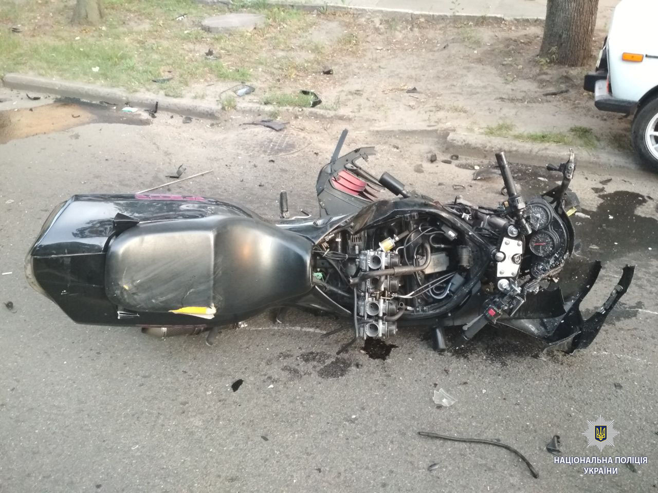 Новые подробности аварии на ХТЗ, в которой погибли мотоциклисты. Фото: патрульная полиция