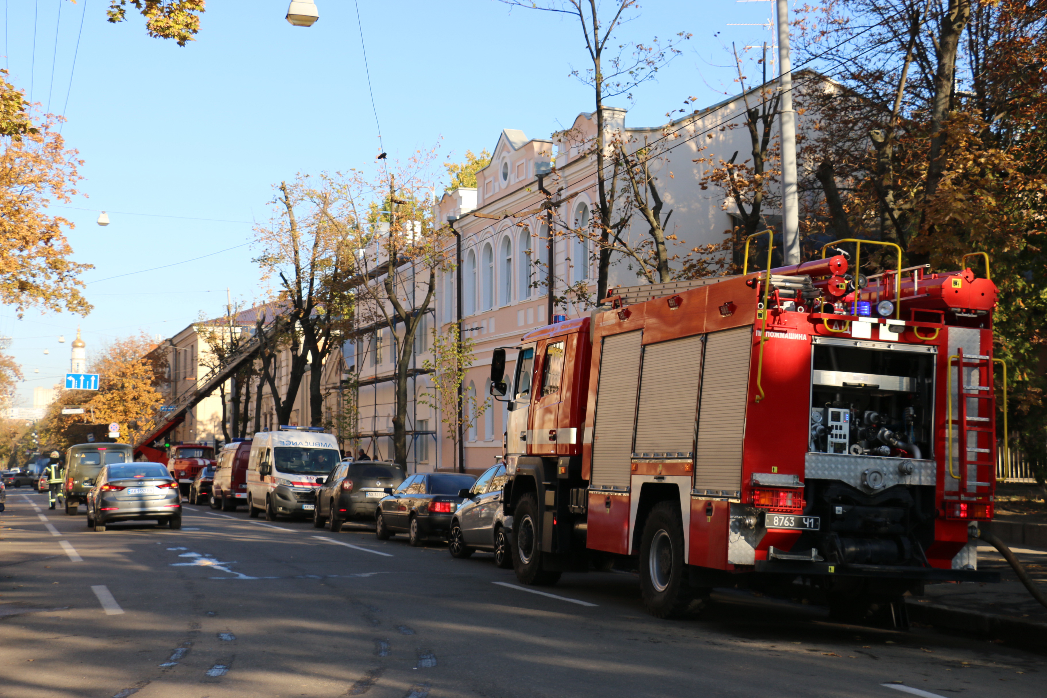 Вчера в одной из Харьковских больниц случился пожар. Фото: ГСЧС в Харьковской области