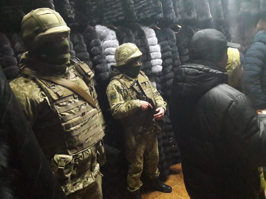 В Харькове прошли обыски на рынке "Барабашово". Фото: Восточное региональное управление Госпогранслужбы