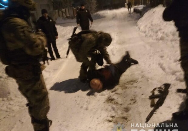 Стрельба на Салтовке 22.12.2018: как полиция задерживала преступника. Фото: ГУ НП в Харьковской области.