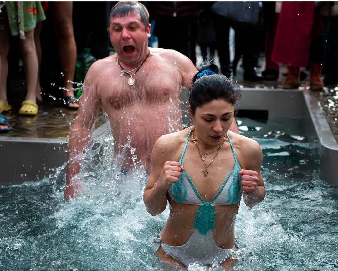 Как харьковчане искупались на Крещение 2019. Фото: Instagram serg.ry