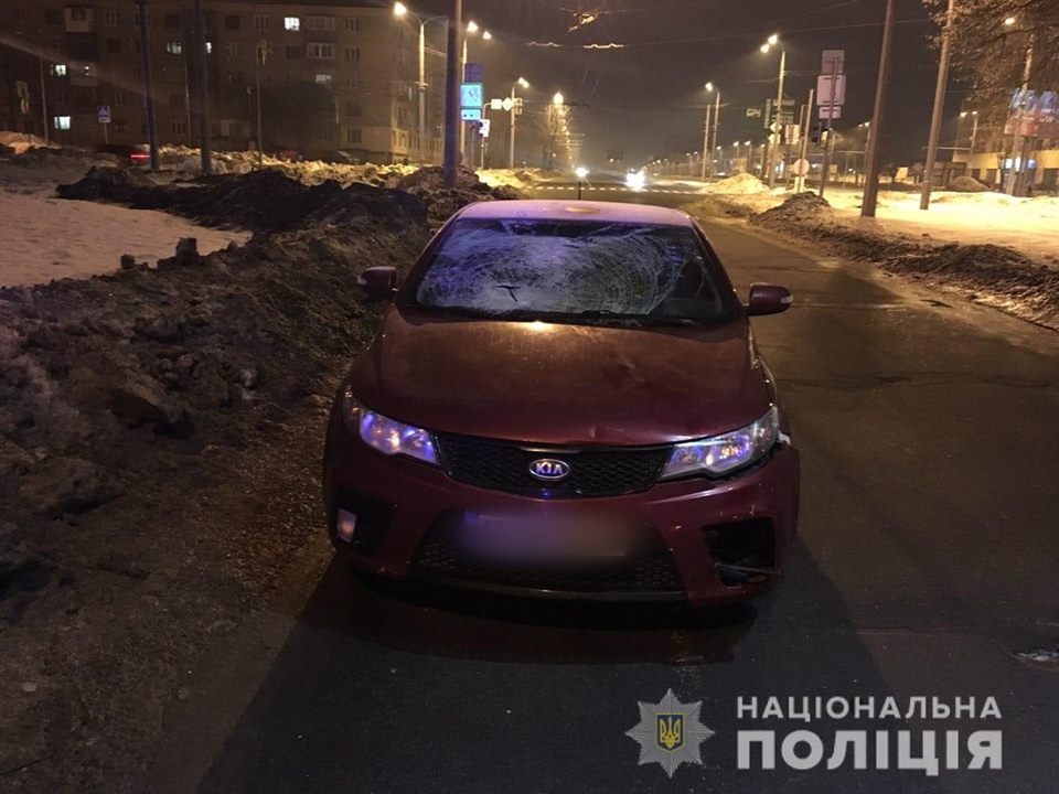 В Харькове легковушка сбила пешехода. Фото: ГУ НП в Харьковской области