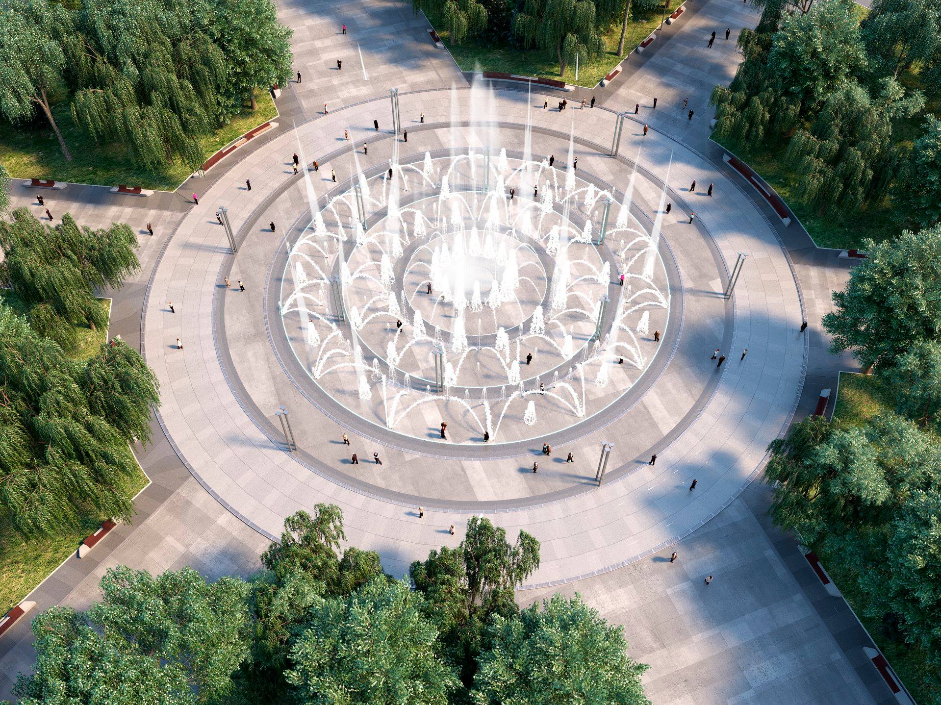 Мэр Харькова показал визуализацию нового фонтана. Фото: Facebook Геннадий Кернес