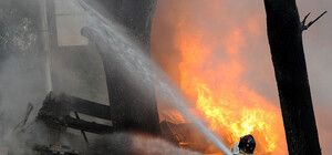 Відео: львівські рятувальники гасять кафе
