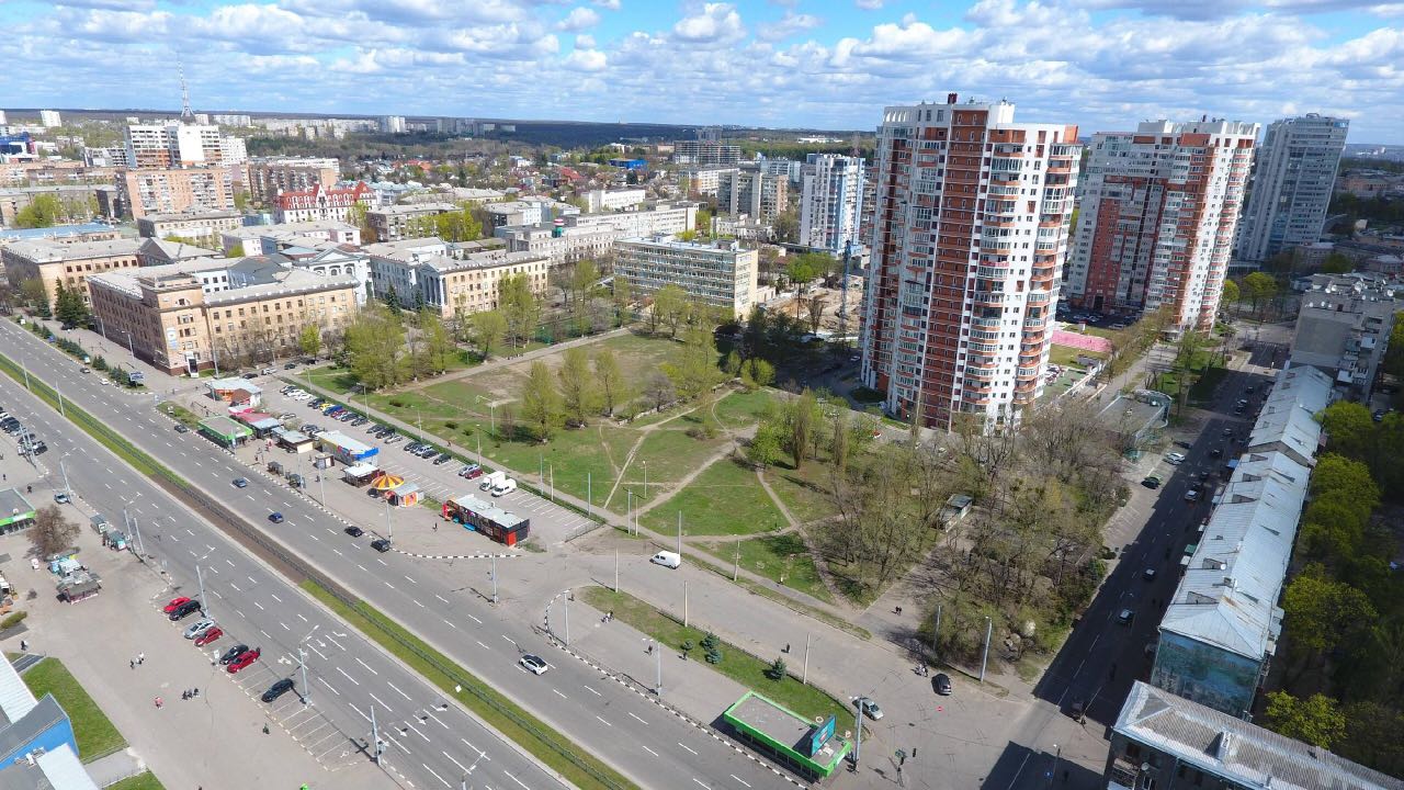 В Харькове построят жилой дом на месте сквера. Фото: "Стройобзор"