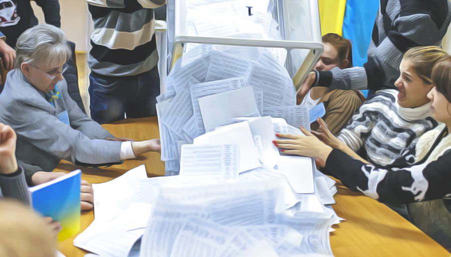 ЦИК подсчитала 57% голосов. Фото: uarp.org