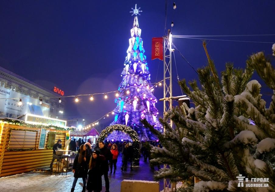 Новогодняя елка Харькова в 2018 году. Фото: Алина Бычек/Vgorode