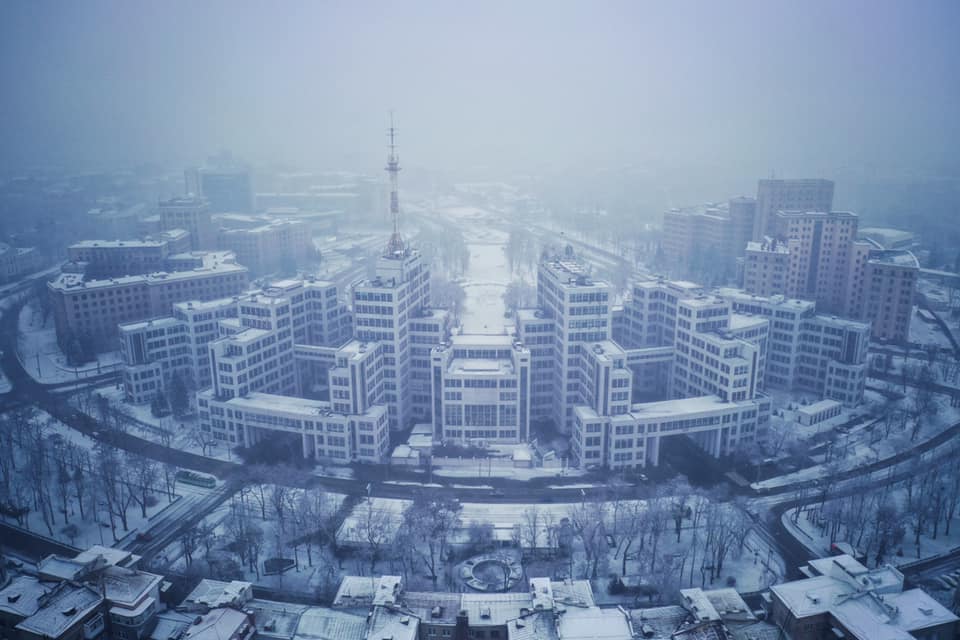 Харьков засыпало снегом. Фото: Олег Ильин
